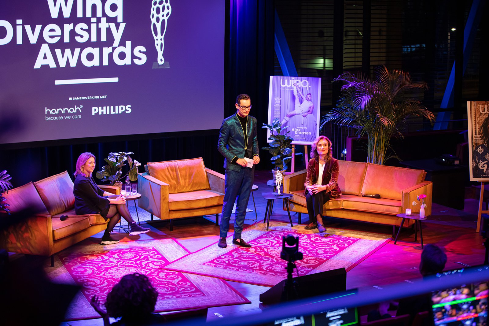 Splinter Chabot bij de Winq Diversity Awards 2021