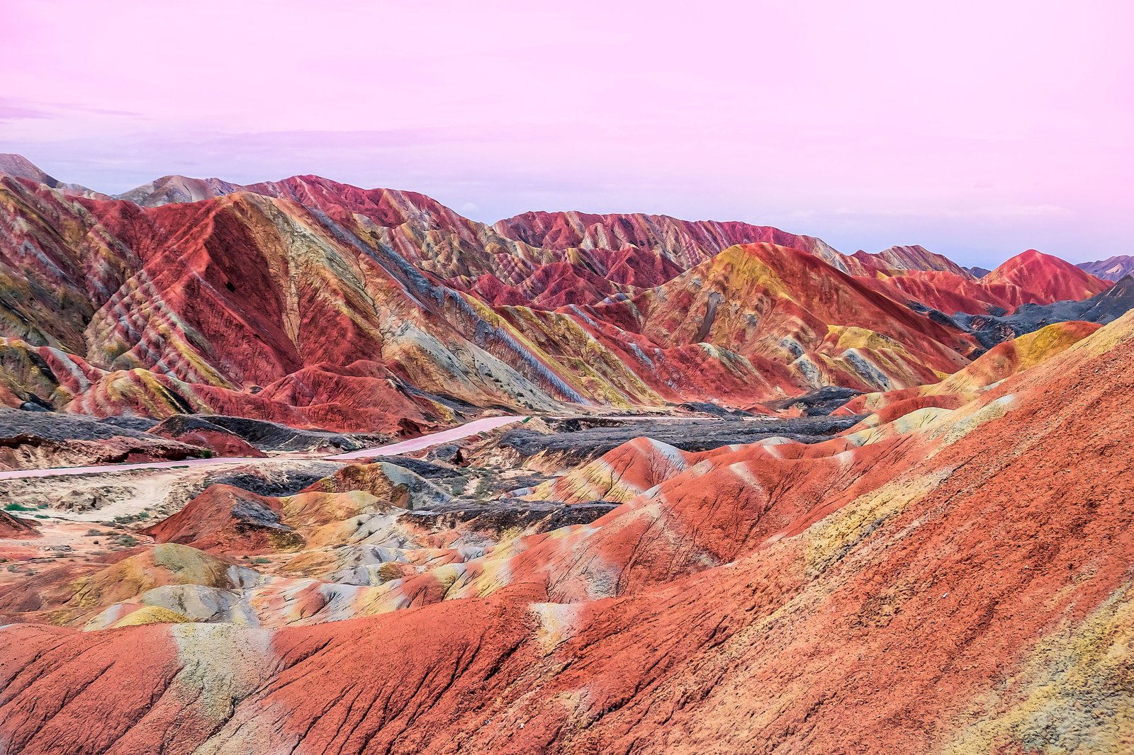 Zhangye Danxia Geopark in China