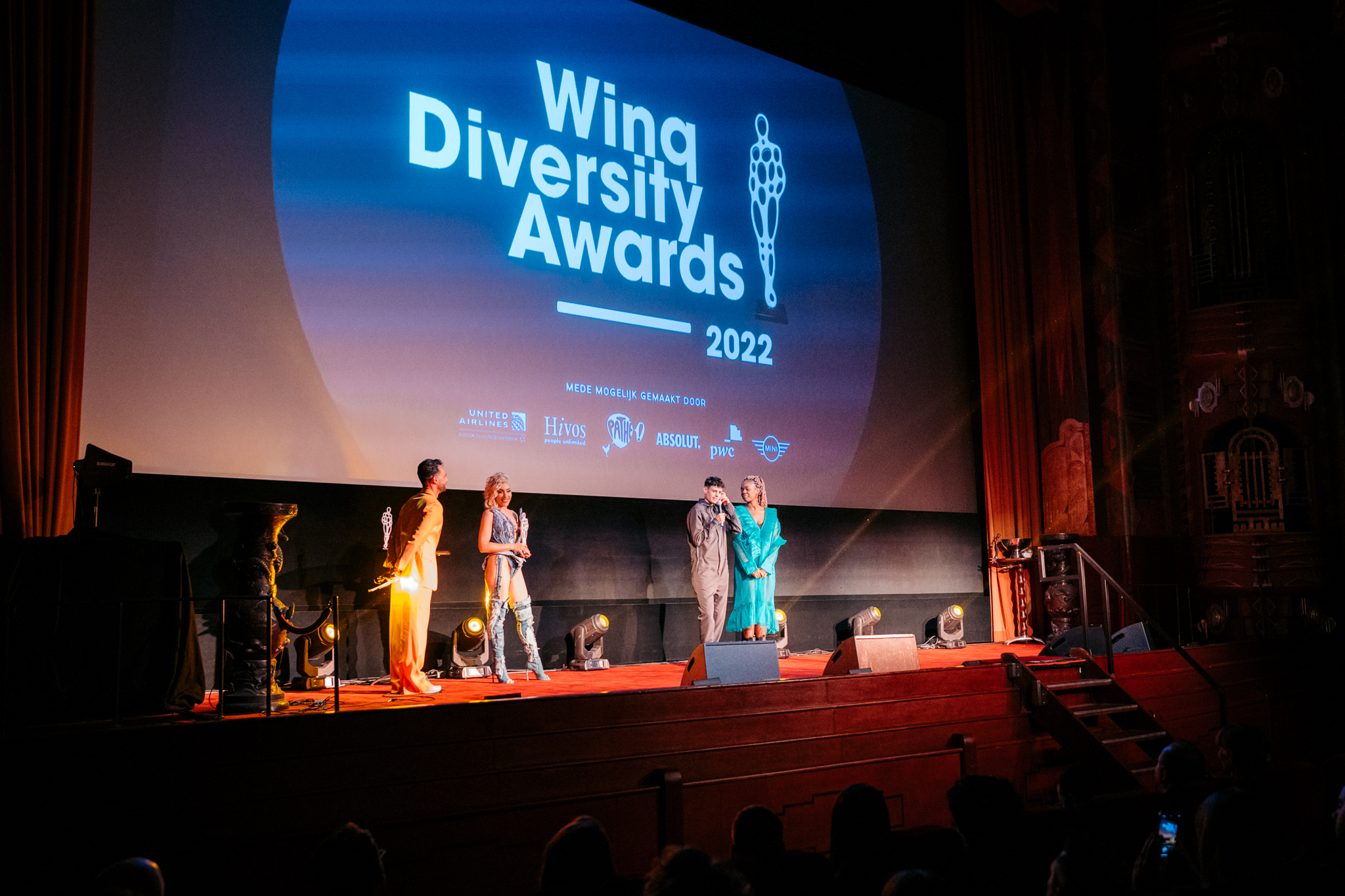 Winq Diversity Awards Amber Vineyard Thorn de Vries Mandy Woelkens