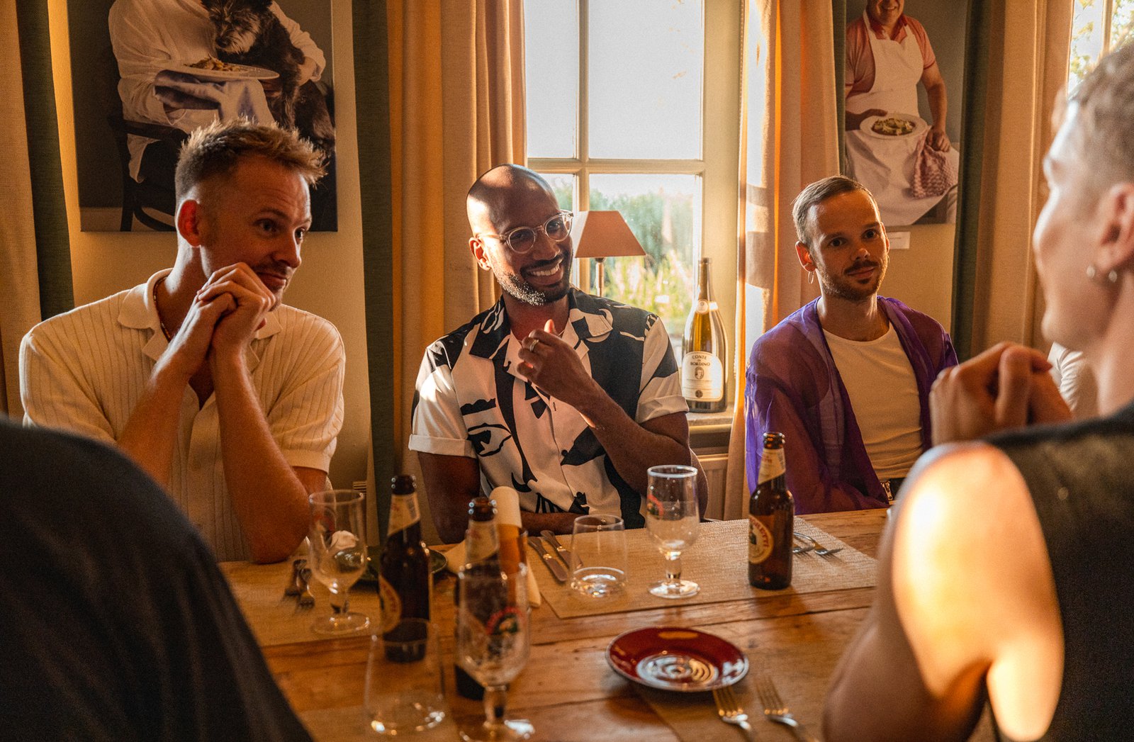 Vrienden Niels, Dwayne en Kasper (vlnr).